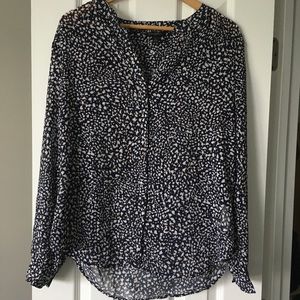 Button up long sleeve blouse